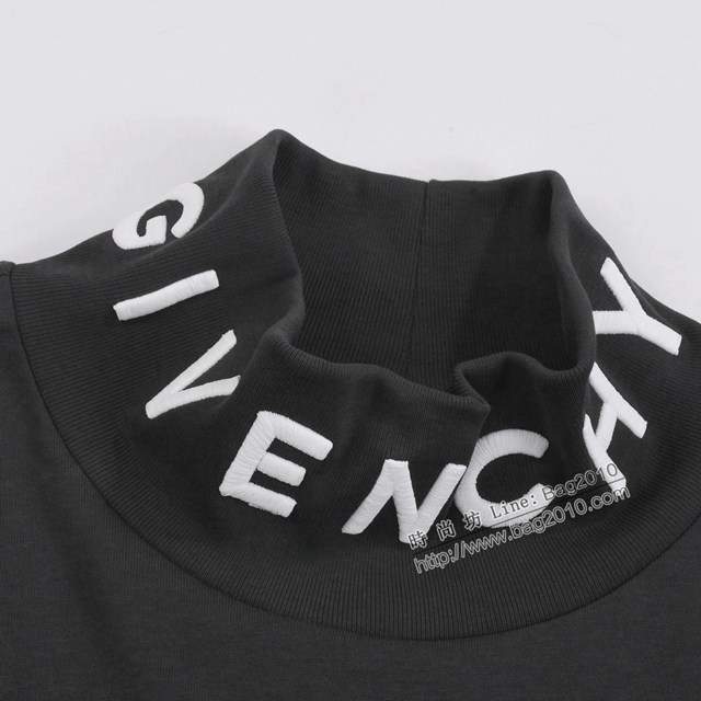 Givenchy專櫃紀梵希專門店2023FW新款領口刺繡長袖打底衫 男女同款 tzy3093